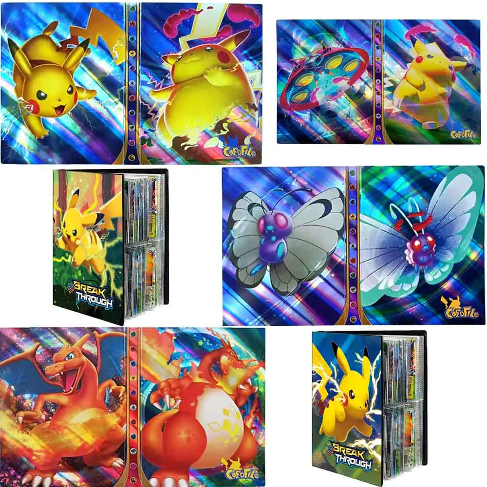 

Pokemon Cards Album Book Cartoon TAKARA TOMY Anime New 80/240PCS Game Card VMAX GX EX Holder Collection Folder Kid Cool Toy Gift