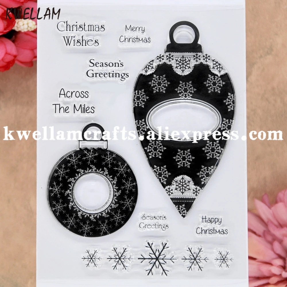 С рождественскими пожеланиями сезон Greetins снежинка мяч альбом для скрапбукинга