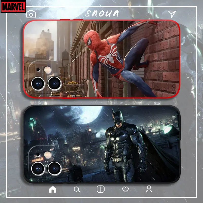 

Spiderman Phone Case Cover for Iphone 13 12 Pro Max 11 8 7 6 S XR PLUS X XS SE 2020 Mini Ultra-thin All-inclusive Case
