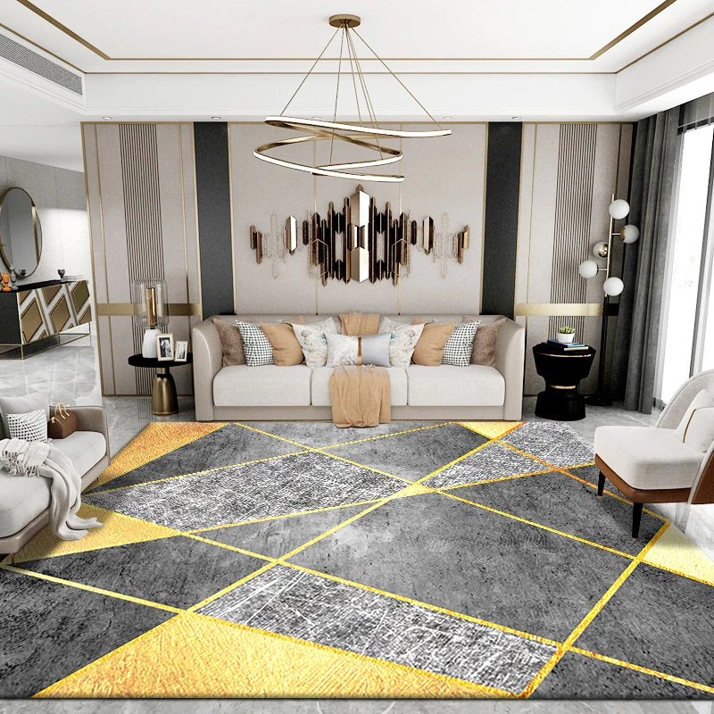 

Nordic style light luxury carpet living room coffee table carpet simple high end thickened modern bedroom room large area carpet