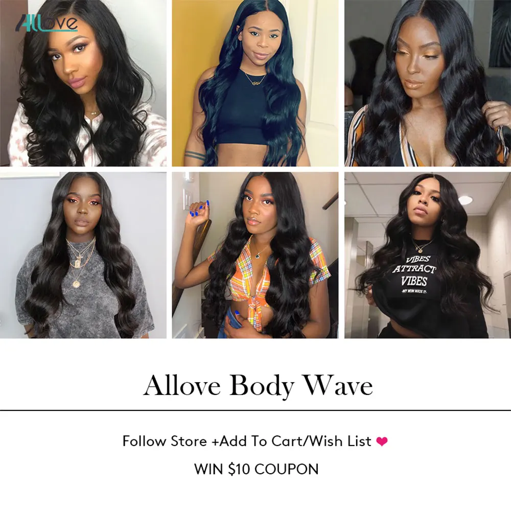 Allove бразильские волнистые волосы пряди с закрытием бесплатная часть 5X5 Кружева