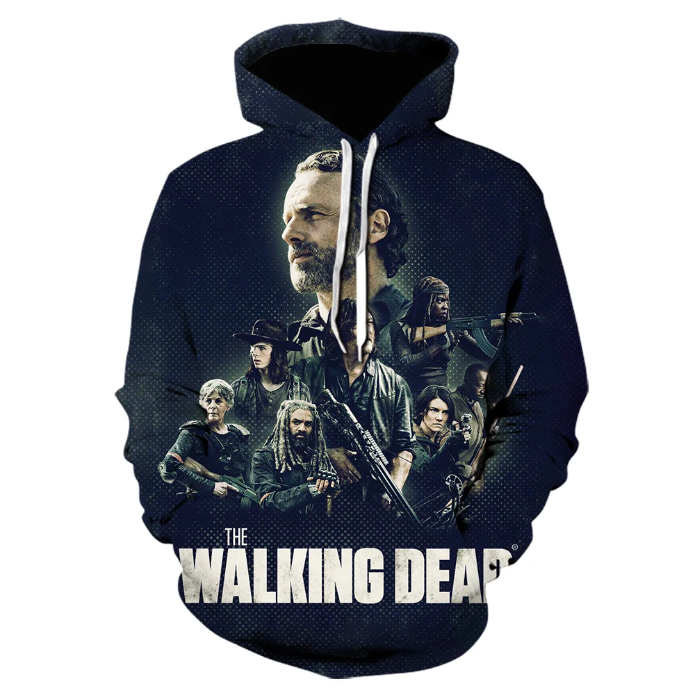 2020 Newest Fashion Sweatshirt Men / Women 3d Hoodies Print The Walking Dead Unisex Outerwear Hooded autumn and winter | Мужская одежда