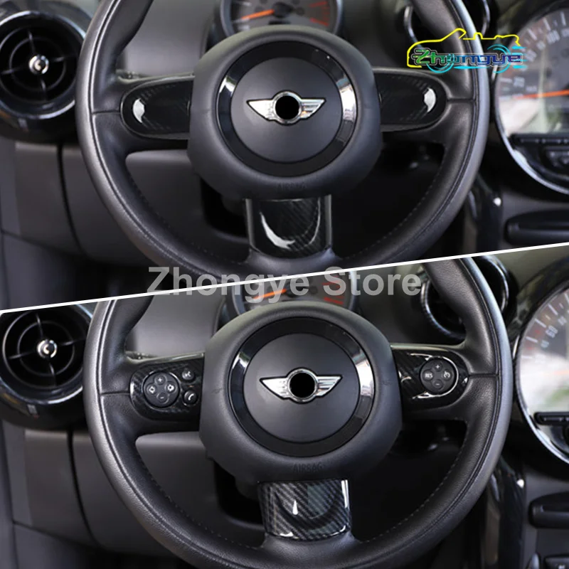 Декоративная панель на руль автомобиля чехол для MINI ONE Cooper S JCW R55 R56 R57 R58 R59 R60 R61