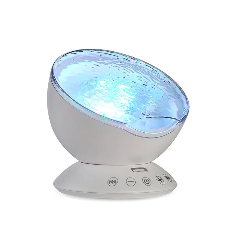 Ocean Galaxy Light Projector,Ocean Wave Projector LED Night Light Lamp with Music Speaker for Bedroom Living Room Decor
