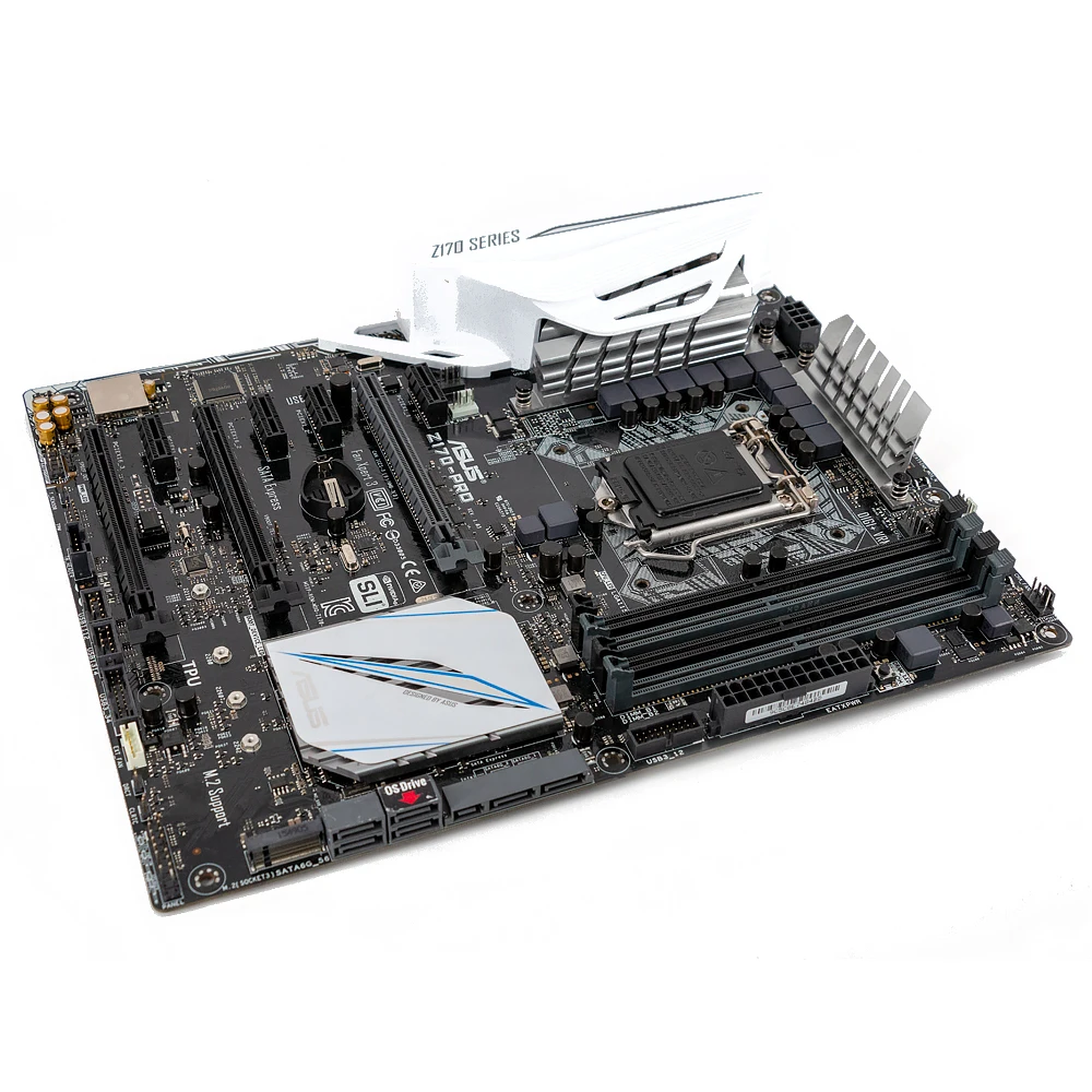 Asus Z170-PRO настольная материнская плата Z170 разъем LGA 1151 для Core i7 i5 i3 DDR4 64G SATA3 USB3.0 M.2 ATX оригинальная б/у материнская плата
