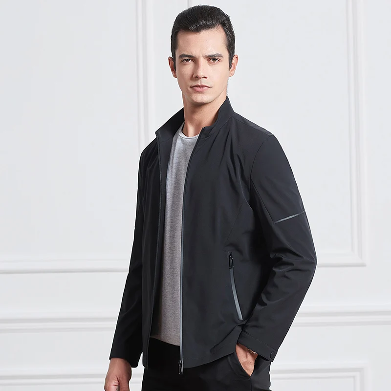 Мужская зимняя одежда стоячий воротник куртки мужские Умные повседневные пальто