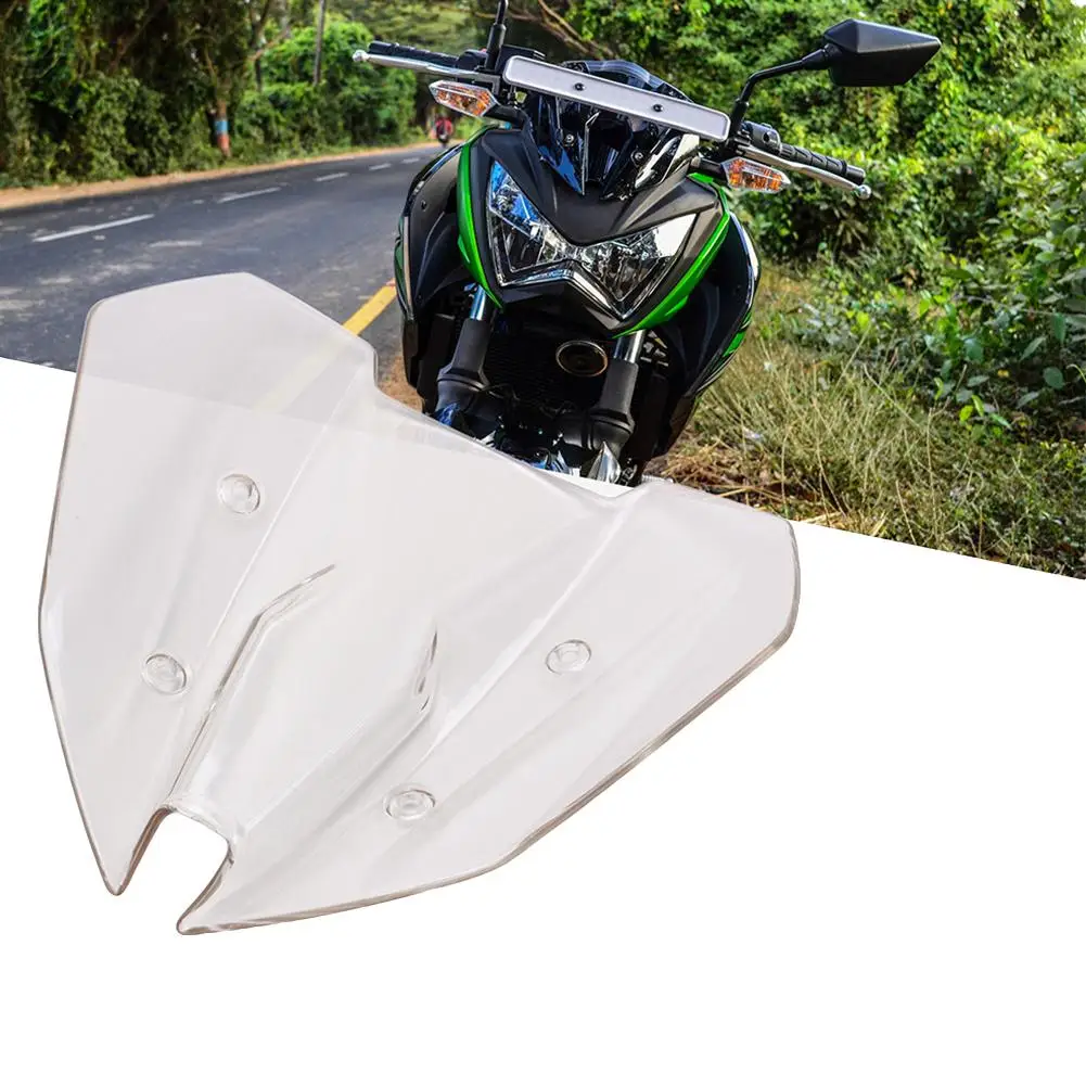 

Durable PVC Motorcycle Windshield Windscreen Parts for Kawasaki Z250 Z300 13-17