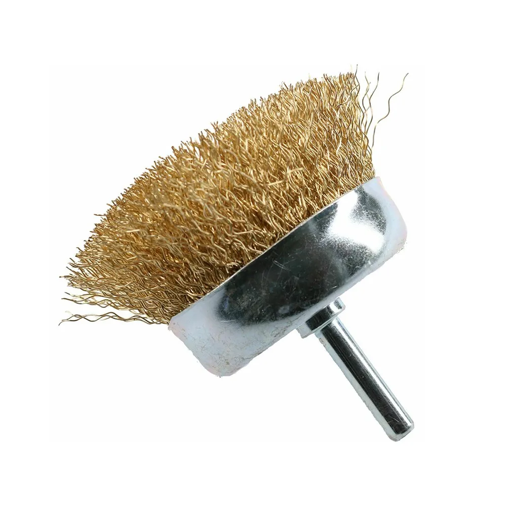 

75mm Wire Cup Brush Bowl-shaped Cleaning Deburring Edge Blending Equipment Professional Tool