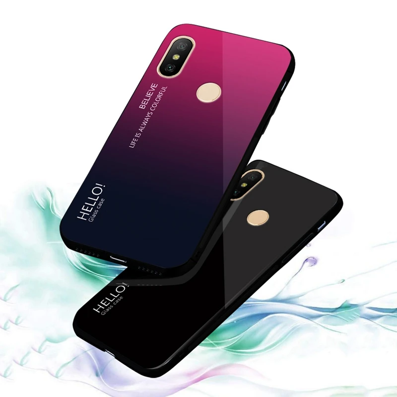 Чехол из закаленного стекла UPaitou для Xiaomi Redmi Note 5 Pro Plus 5A Prime мягкий чехол ТПУ с