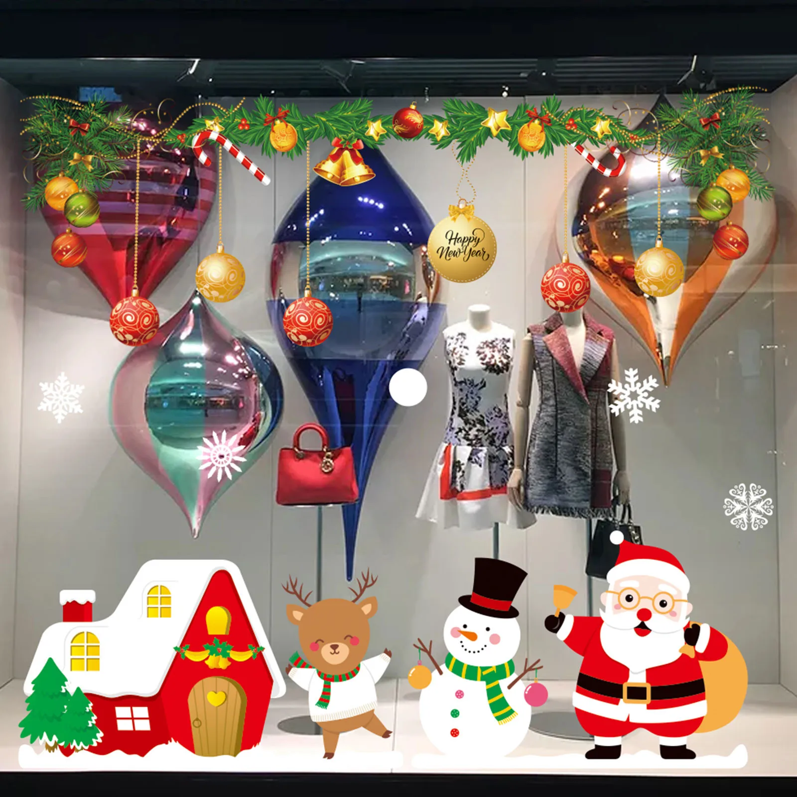 2 шт. Электростатическая наклейка для стекол и окон | Дом сад