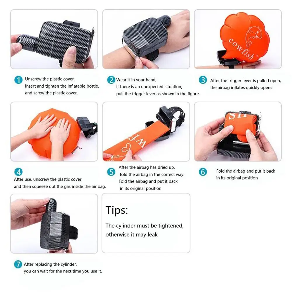 

Adult swimming rescue airbag wristband emergency flotation device self-help neoprene airbag swimming rescue airbag wholesale f3