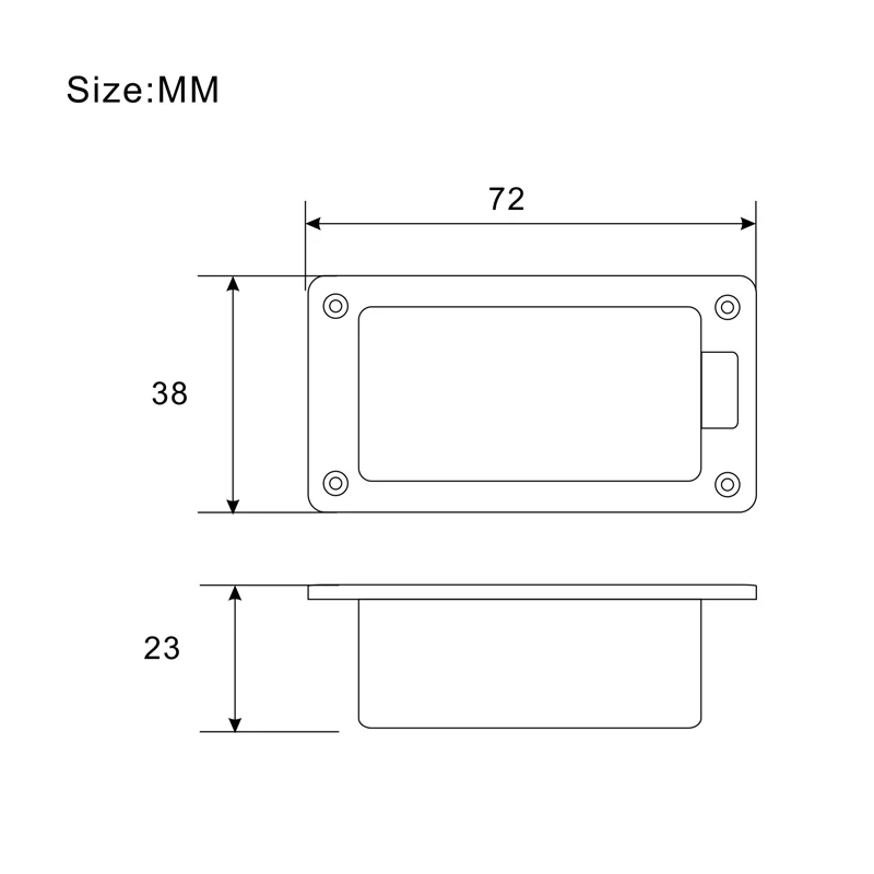 

50PCS Active Bass Guitar Pickup 9V 6F22 Battery Boxs/Holder/Case/Compartment Cover With Metal Contacts Spring