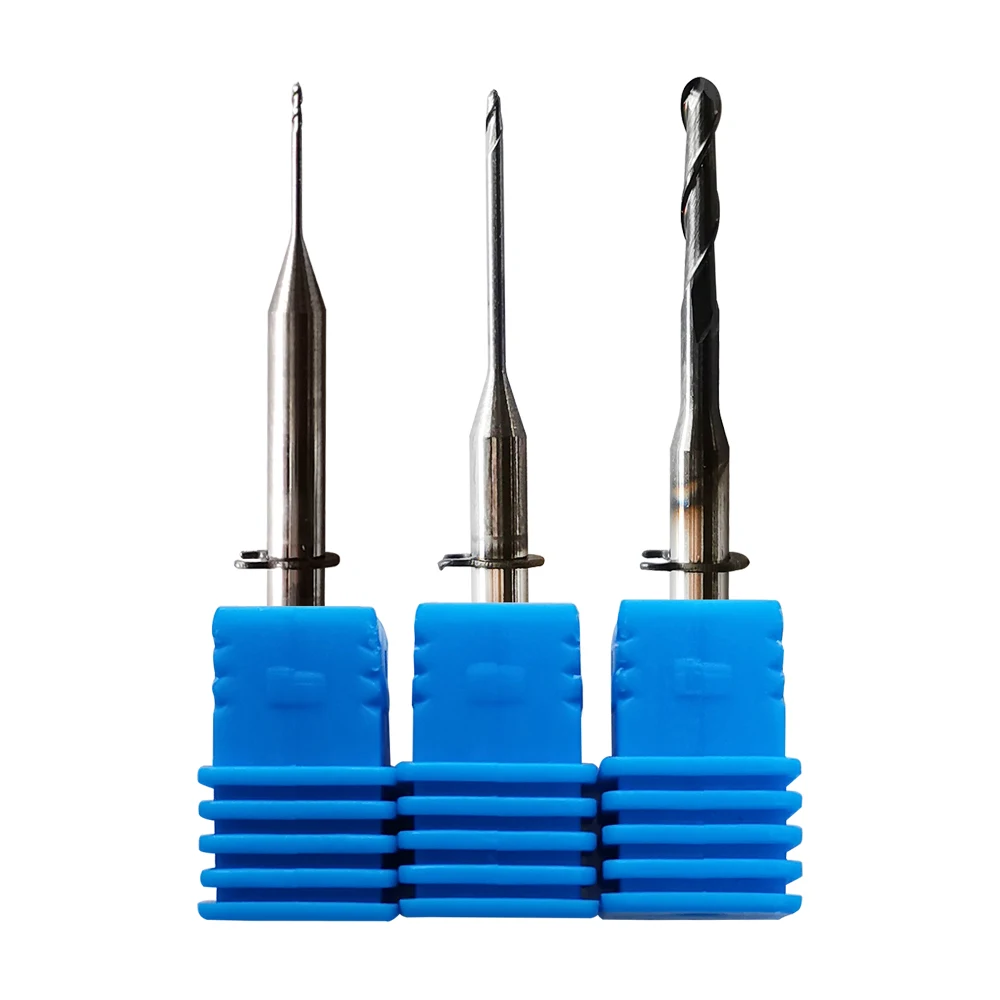 

3pieces dental tools milling cutter VHF K4 milling burs dental cad cam milling cutter for VHF K4 0.6mm/1.0mm/2.0mm