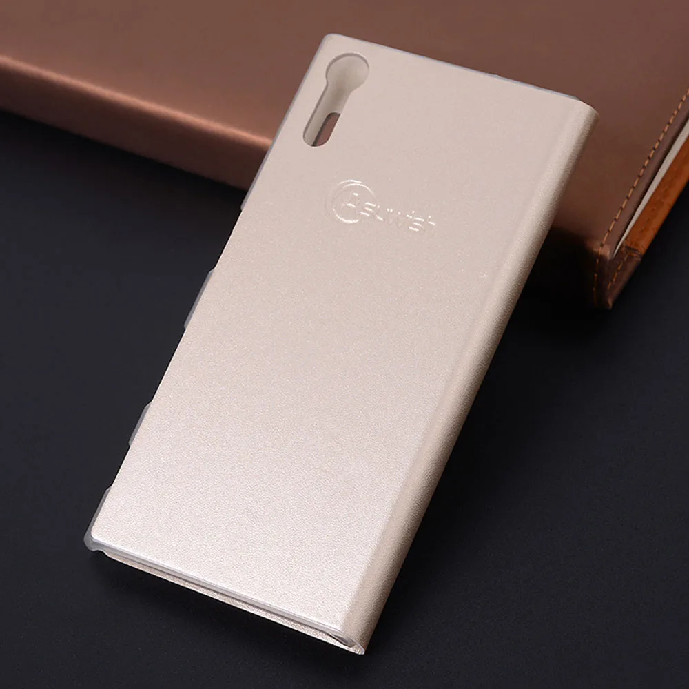 Slim Window View Flip Cover Scratch Resistant PU Leather Case For Sony Xperia XZ Premium 5.5inch Phone Sleeve Bag Fundas Coque | Мобильные