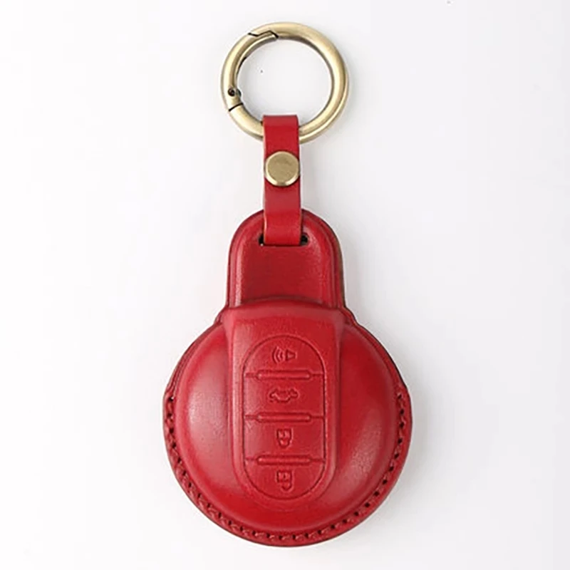 

Car leather remote key case for protector For MINI F54 F55 F56 F60 COUNTRYMAN car styling decoration accessories modification