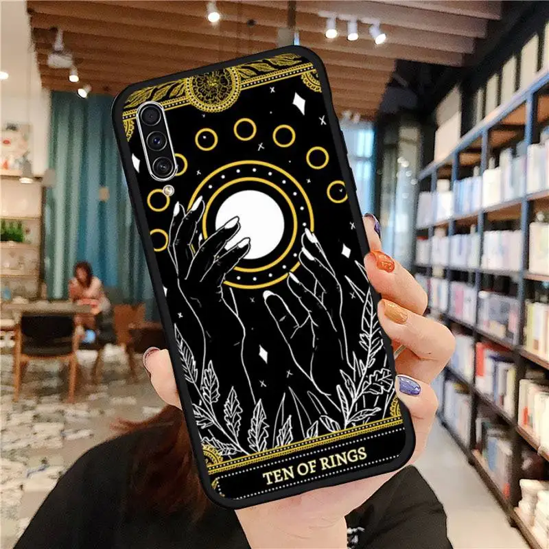 

Witches moon Tarot Mystery totem Phone Case For Samsung galaxy S 21 20 10 8 A 50 21s 51 71 70 40 20 20e note 10 plus Ultra 5g fe
