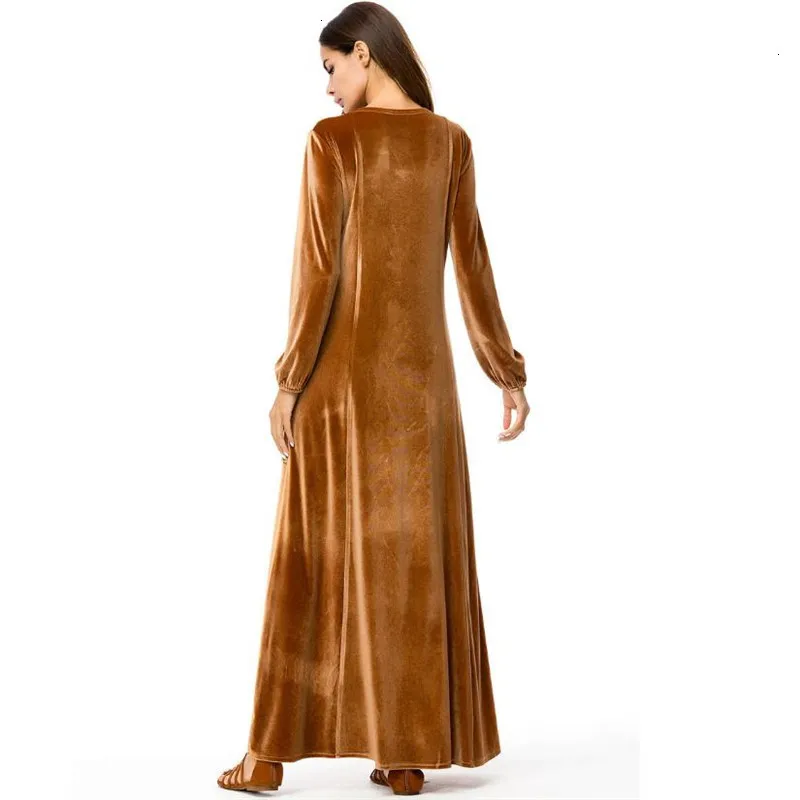 Шикарное Пышное Платье Макси качели abaya Moslim Lange Gewaad Toga Urban кимоно осень зима Ramadan