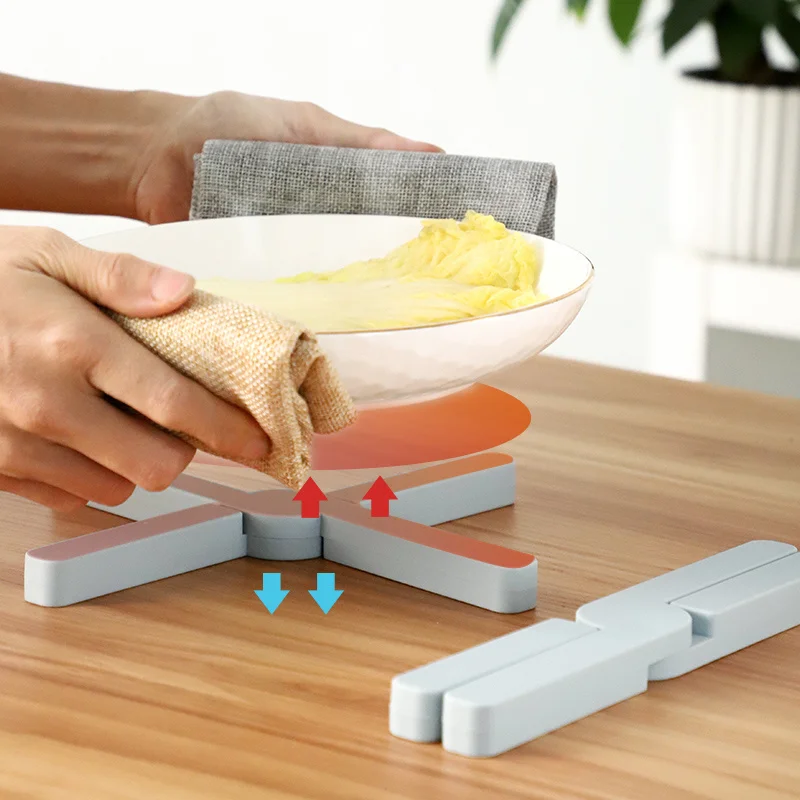 Силиконовые крестообразные салфетки складные Нескользящие термостойкие