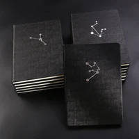 high end exquisite cover texture pu notebook retro a5 notebook 12 constellation student gift creative student office book