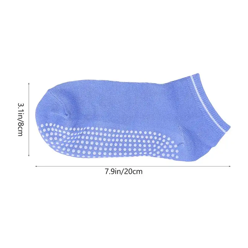 

4 Pairs of Short Socks Ankle Socks Simple Floor Socks (Black White Pink Blue)
