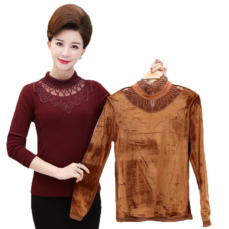Модная осенне-зимняя рубашка 2021 женская одежда кружевные рубашки с длинным