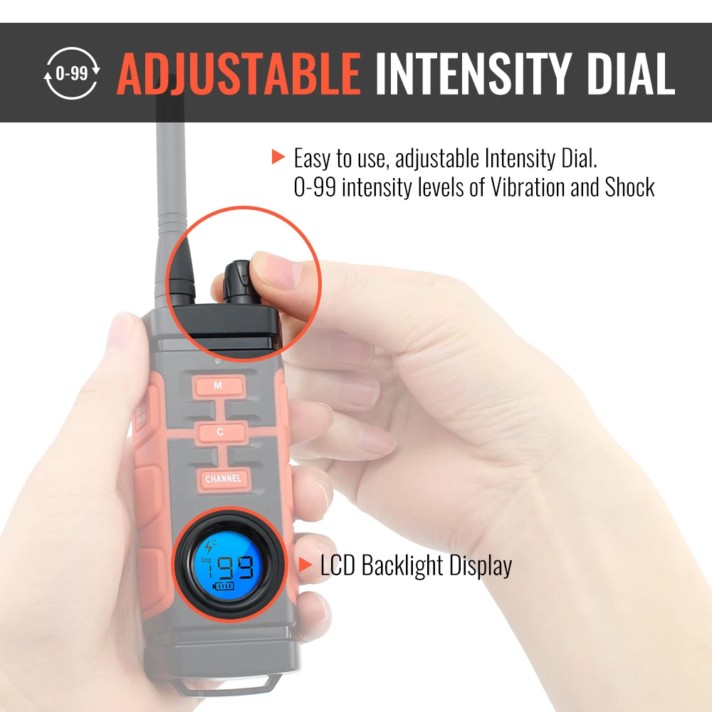 Тренировочный ошейник для собак Ipets PET616 водонепроницаемый IP67 с дистанционным