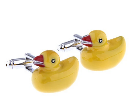 duck Запонки лошадь дизайн животных серия медведь слон Пингвин кенгуру Орел мужские запонки оптом и в розницу - Окраска металла: duck
