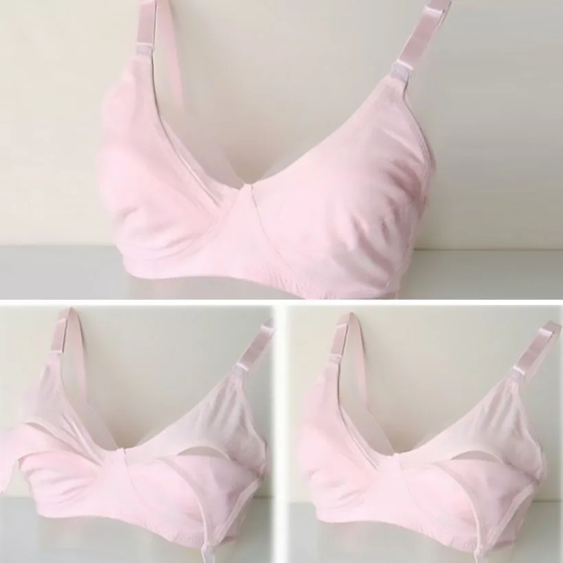 Женский бюстгальтер на молнии спереди одежда для кормления грудью хлопковый