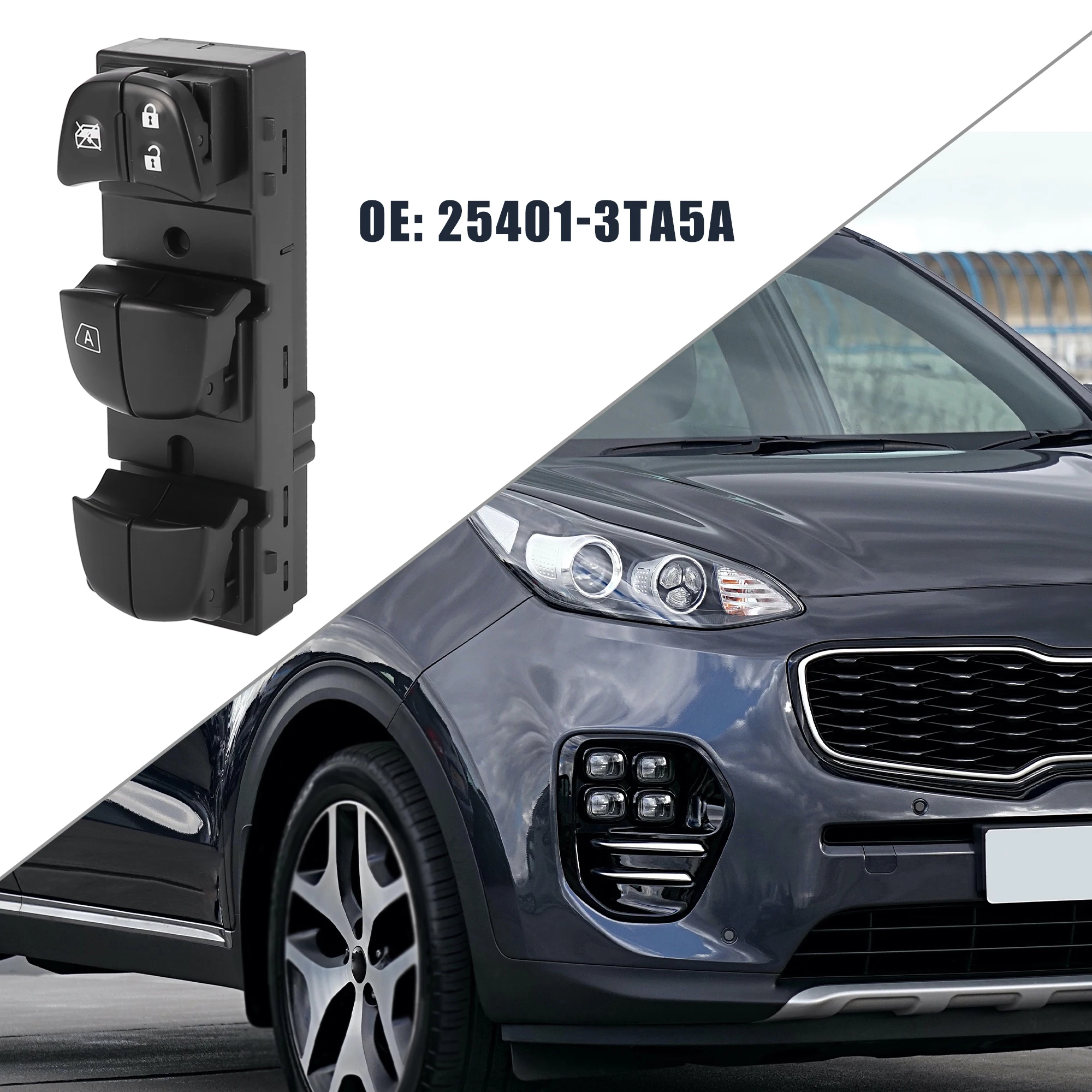 

Переключатель окна Uxcell 25401-3TA5A для Nissan Sentra 2013-2018 для Nissan Altima 2013-2018 для Nissan Rogue 2013-2018