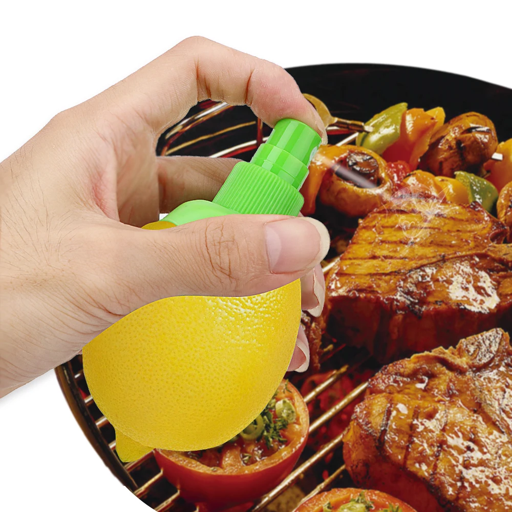 

2Pcs/set Fruit Juice Citrus Spray For Cook Steak Chicken Salad Drinks Orange Juice Squeeze Hand Juicer Lemon Sprayer