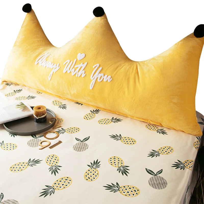 Длинная Подушка для кровати Crown подушка с большой спинкой мягкое изголовье