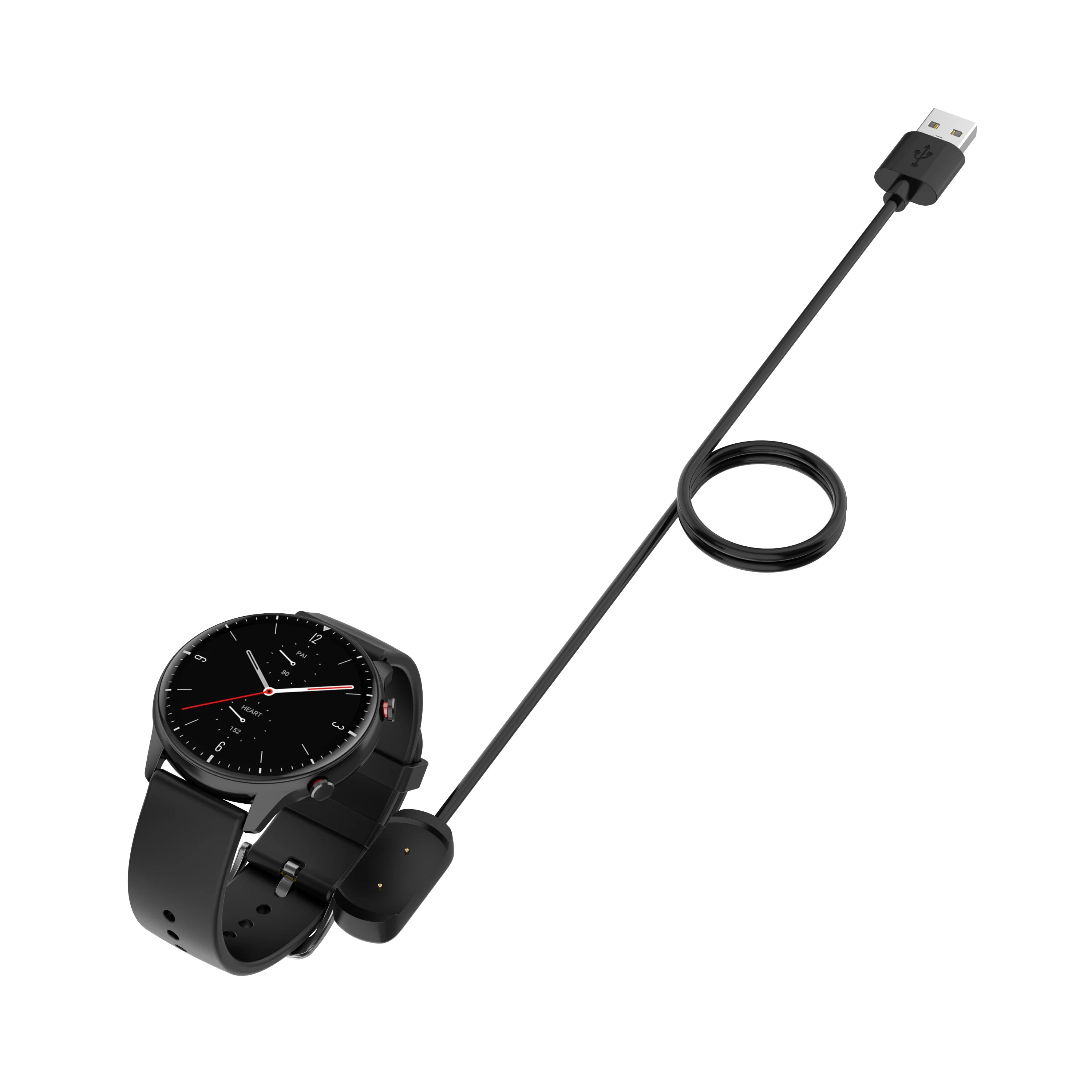 USB кабель для быстрой зарядки умных часов Huami Amazfit GTR2/GTS2/Pop 1 м|Зарядное устройство