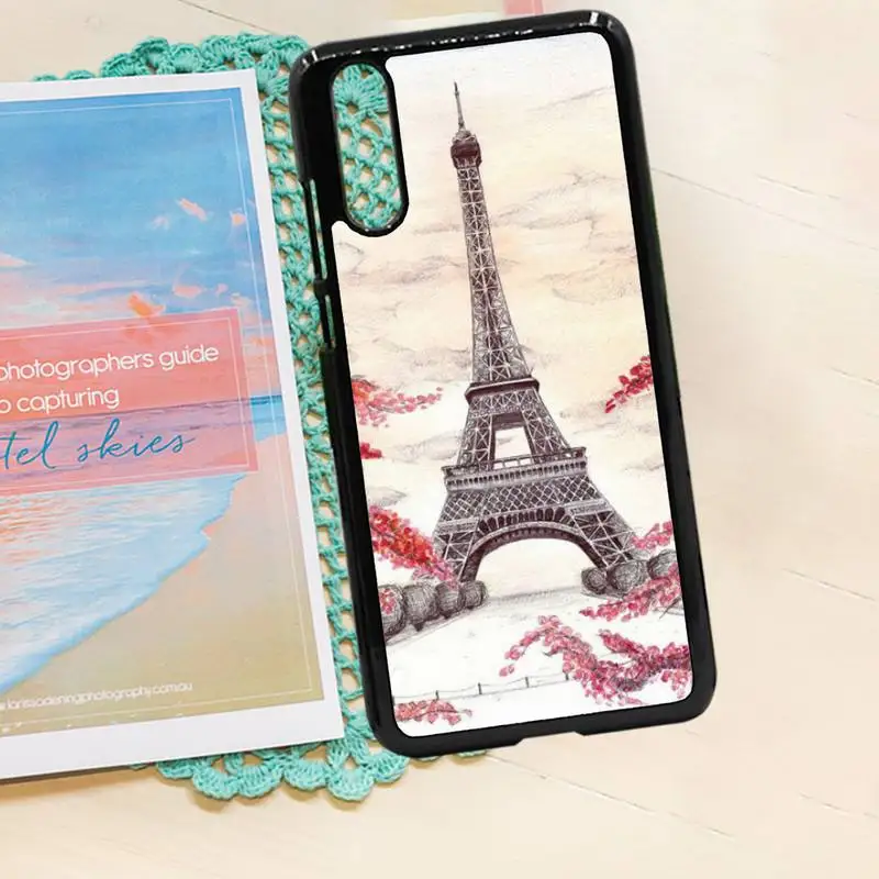 

Paris Eiffel Tower painted high quality Phone Case PC for iPhone 11 12 pro XS MAX 8 7 6 6S Plus X 5S SE 2020 XR