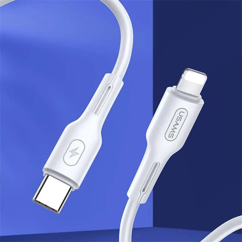 USAMS для usb c к Lightning зарядный кабель для iPhone xs max xr 8 7 6s plus 5S 11 apple ipad pro быстрое зарядное устройство pd кабель