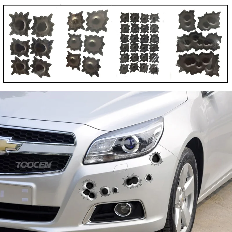 Автомобильные забавные наклейки 3D отверстия автомобильные Чехлы маленькие для