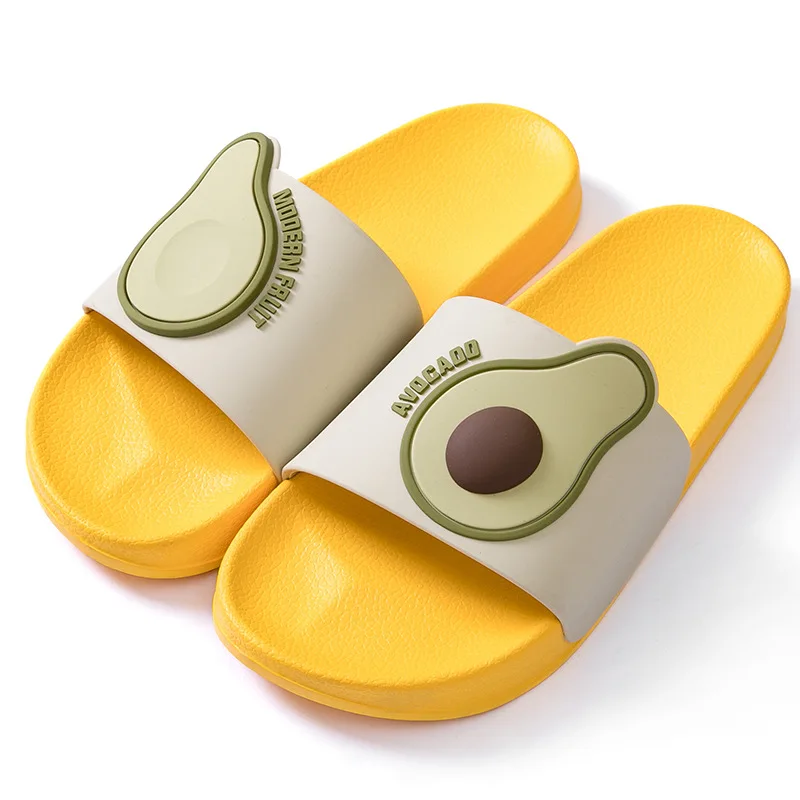 

Women Summer Slippers Slide Sandals Beach Slides Cartoon Fruits Avocado Flip Flops Non-slip Soft Sole Women Men Lovers Shoes