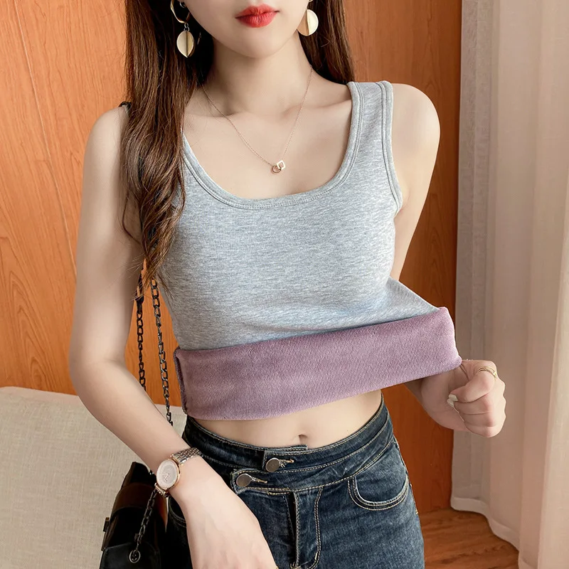 Женское утолщенное бархатное термобелье бесшовное эластичное нижнее белье для