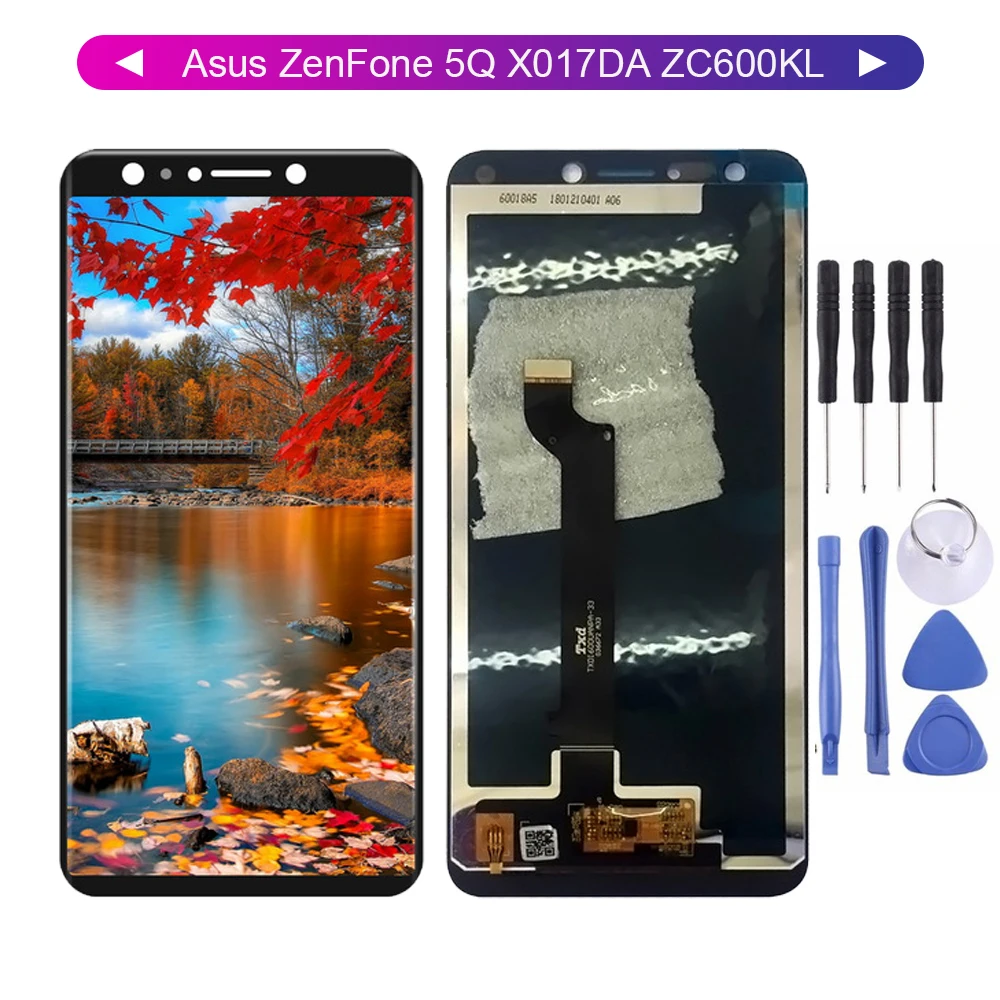 Оригинальный 6 0 "для Asus ZenFone 5 Lite 2018 ZC600KL ЖК сенсорный экран Экран Для Zenfone 5Q X017DA S630