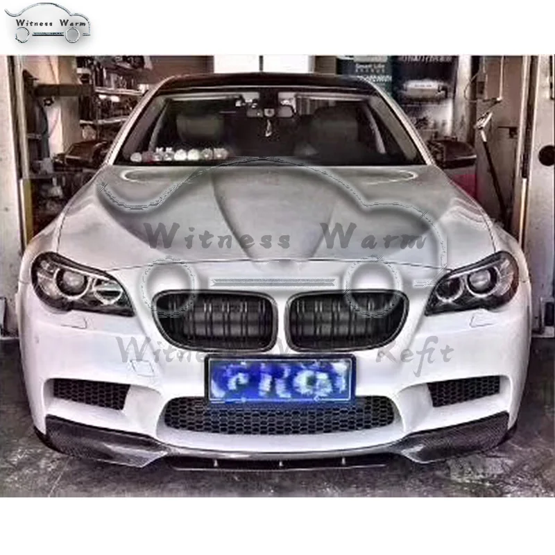 Передний бампер для BMW 5 серии F10 Refit AN M5 2010-2016 сплиттер спойлера углеродное волокно