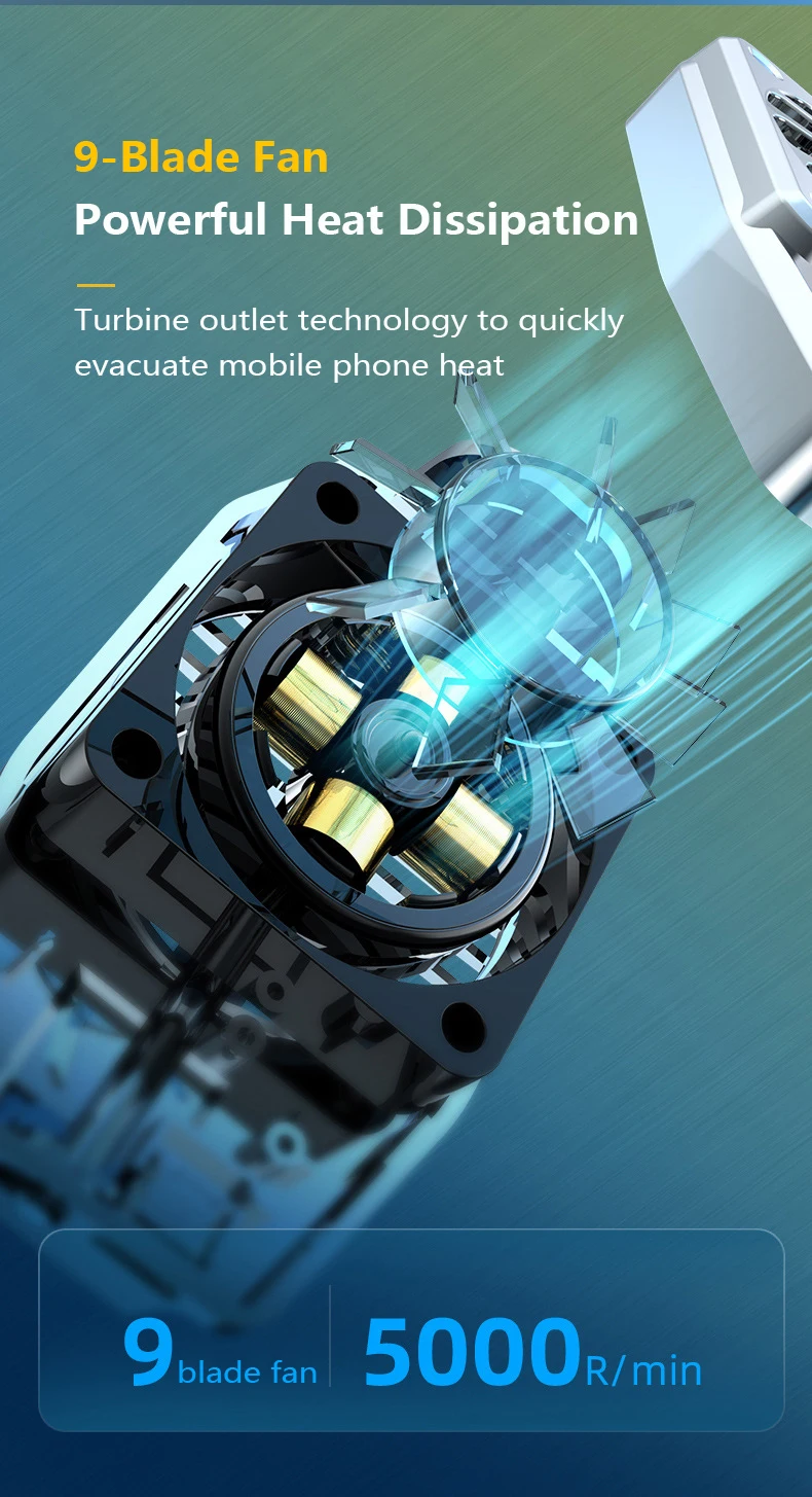 Портативный USB-вентилятор для охлаждения телефона с воздушным охлаждением 1 5 м |