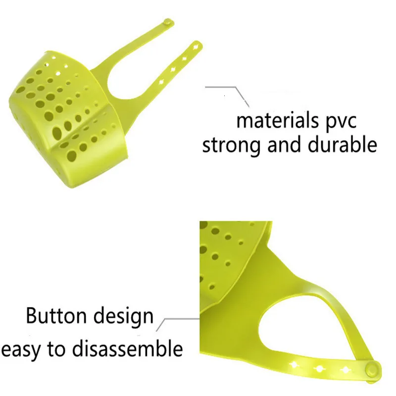 

Drain Sink Basket Kitchen Sink Sponge Holder Draining Rack Sink Kitchen Hanging Drain Storage Tool Storage Shelf Hanging Storage