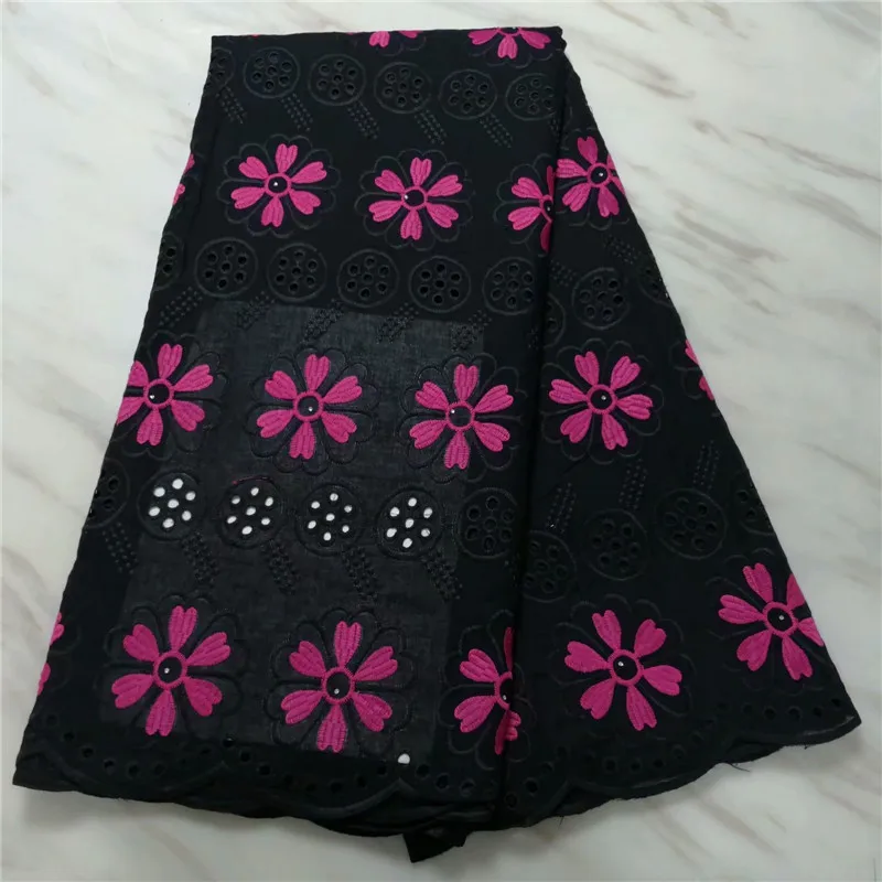 Африканская кружевная ткань черная швейцарская вуаль кружево в швейцарском