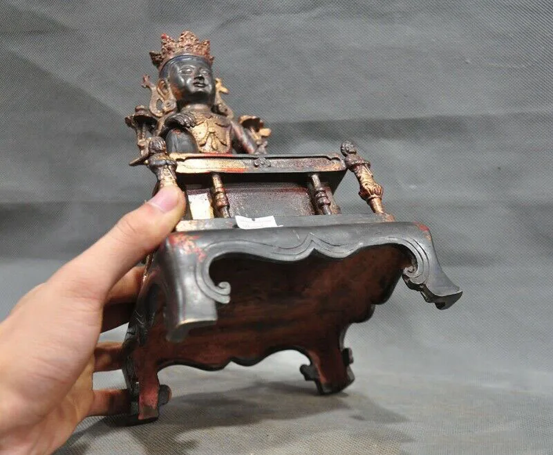 

wedding decoration 10Tibet bronze Gilt sit Tara goddess Kwan-yin Guanyin Bodhisattva Buddha statue