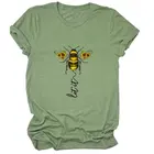 Женские Let It Bee подсолнухи женская футболка со смешным буквенным летняя Мягкая футболка с круглым вырезом уличная графика из хлопка с цветочным рисунком модные футболки