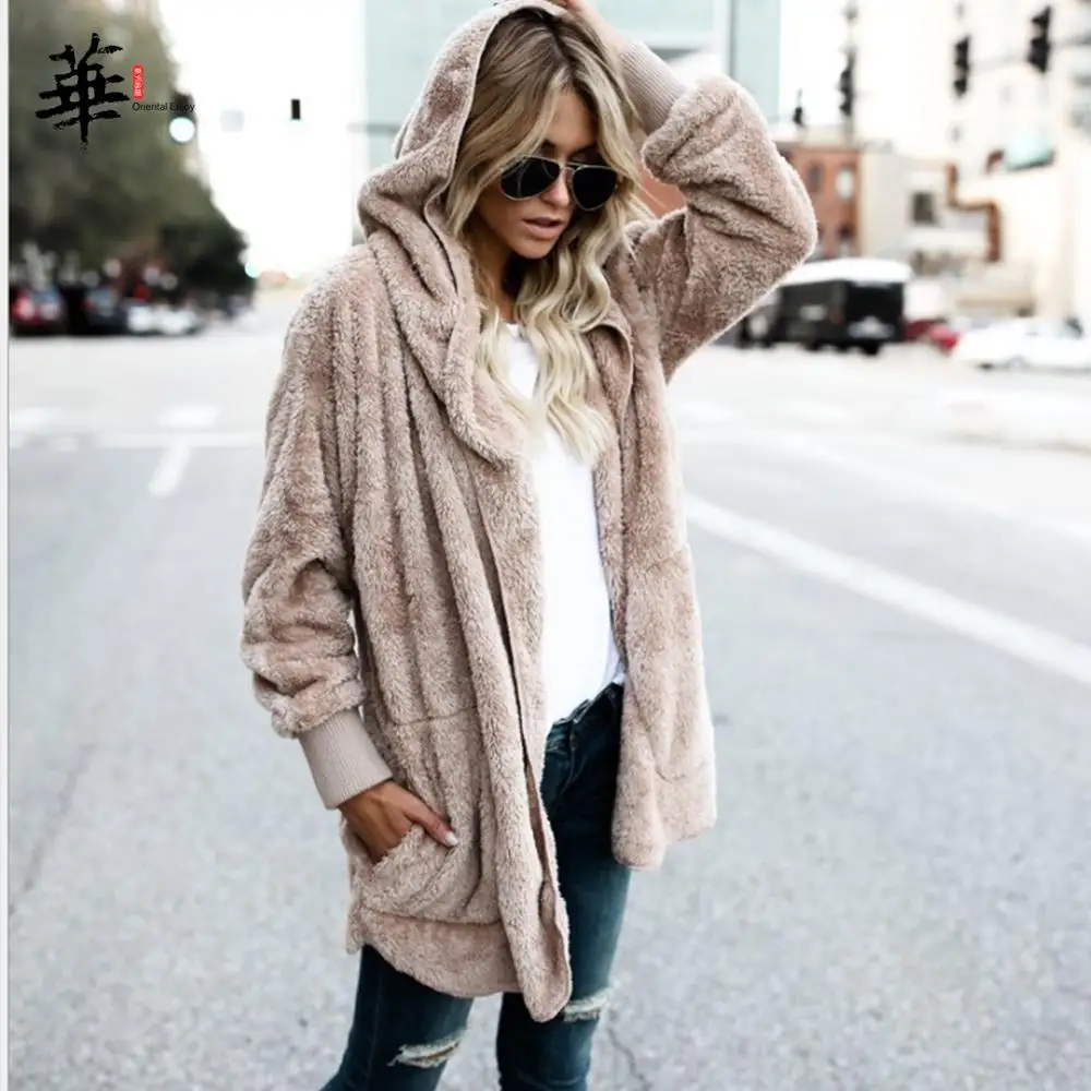 Пальто размера плюс 5XL зимние женские повседневные кардиганы из искусственного