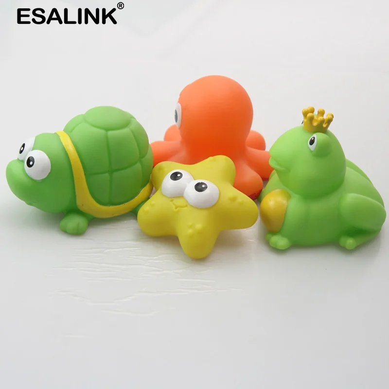 ESALINK 4 шт. 7 10 см детские игрушки резиновые животные Плавающие Осьминог Морская
