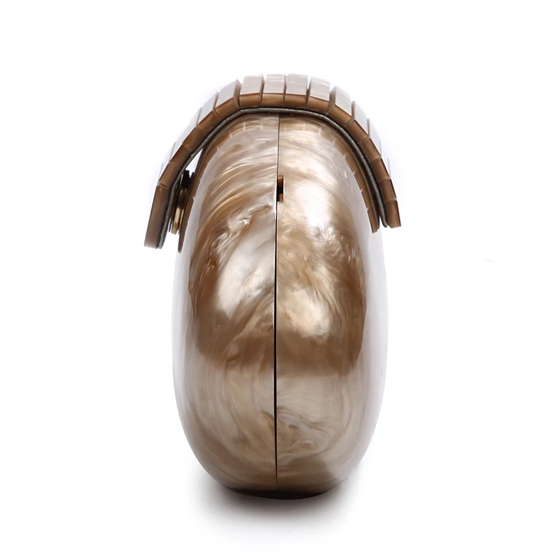 Модный акриловый клатч в форме яйца кошелек женская вечерняя сумка винтажные