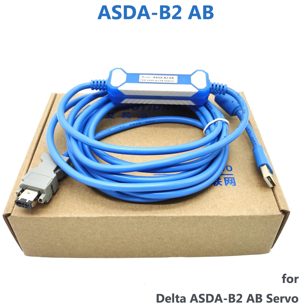 Кабель программирования ASD CNUS0A08 USB для Delta ASDA B2 AB Servo Driver компьютер|Контроллер с