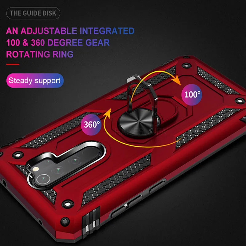Роскошный ударопрочный Магнитный защитный чехол для Redmi Note 8 Pro силиконовый с