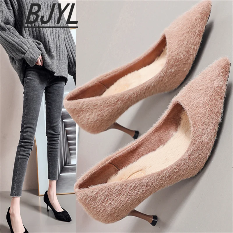 

High Heels 2021 New Stiletto Pointed Pumps Women Spring and Autumn Net Celebrity Girl Single Shoes